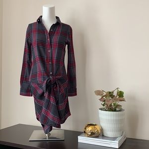 LAST CHANCE ✨ RD Style ⎮ Plaid tie shirt dress